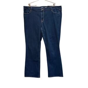 Old Navy WOW Bootcut Jeans Women’s 22 Mid Rise Stretch Dark Wash 31” Inseam